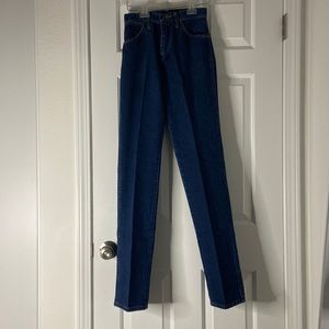 vintage dark blue wrangler jeans